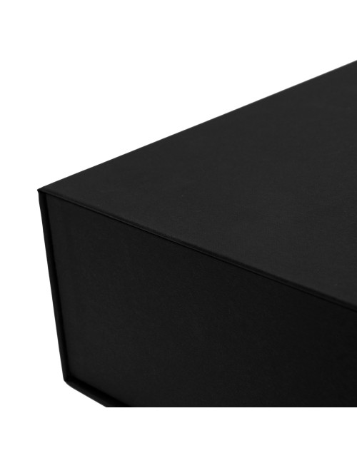 Роскошная черная коробка формата А4 с магнитами