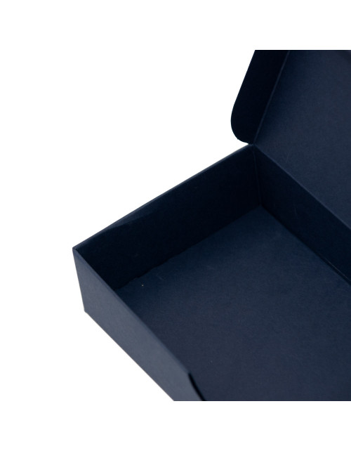 Elongated Gift Box from Blue Color Decorative Cardboard