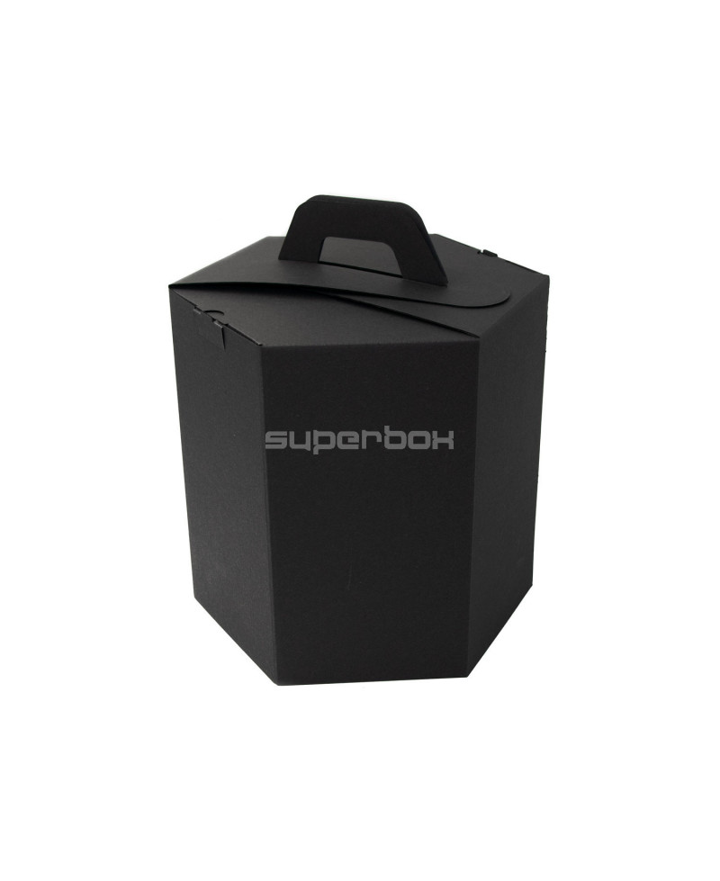 Черная подарочная коробка для шакотиса высотой 240 мм