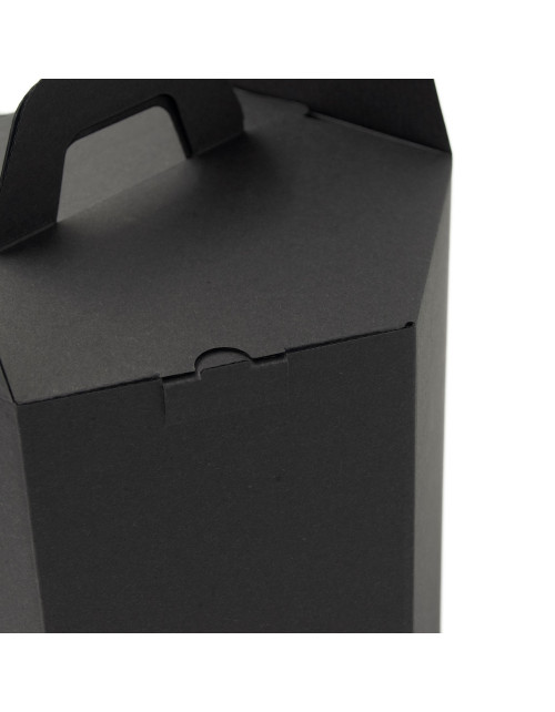 Черная подарочная коробка для шакотиса высотой 240 мм