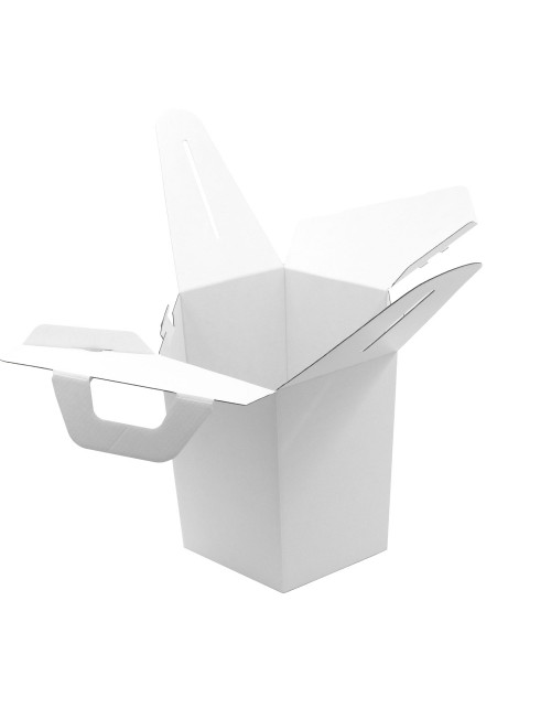 Белая подарочная коробка для шакотиса высотой 240 мм