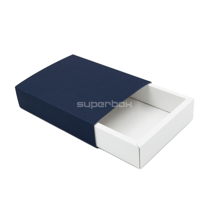 Pull-out Gift Box with Blue Sleeve and White Bottom