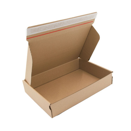 Popular LP size brown box with tear off adhesive tape