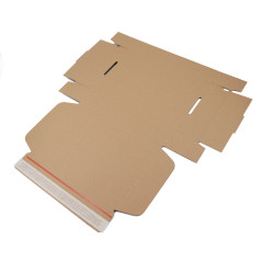 Popular LP size brown box with tear off adhesive tape