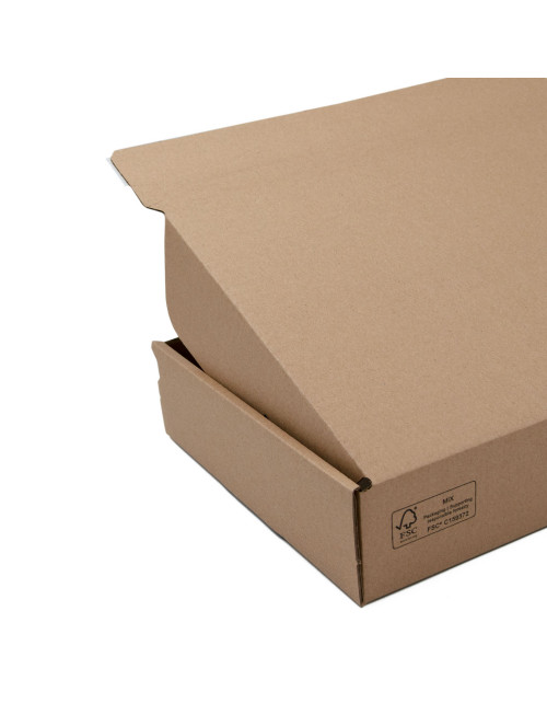 Популярная коричневая коробка размера LP с отрывной клейкой лентой