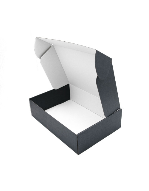 Подарочная коробка формата А4 антрацитового цвета для продуктов