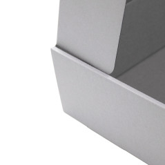 Grey Gift Box with Clear Window