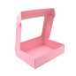 Big Pink Gift Box with Clear PVC Window