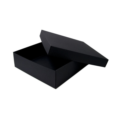 Large Black Square Gift Box of Height 10 cm