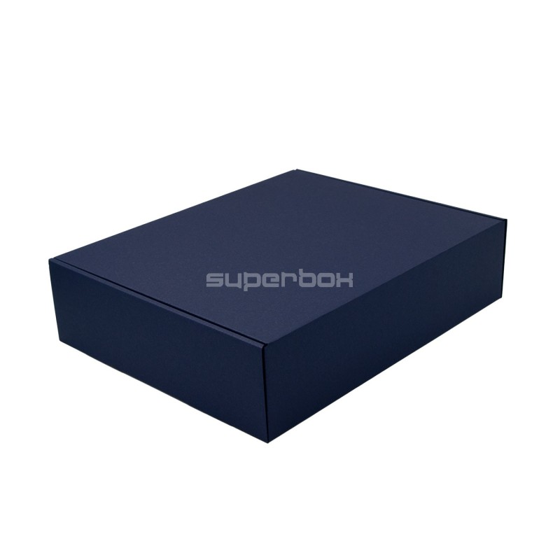 Fancy Navy Blue Gift Box for 3 Bottles