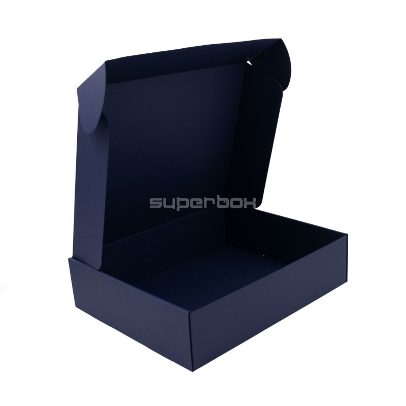 Fancy Navy Blue Gift Box for 3 Bottles