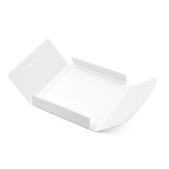 White Open Flute Box For Packing Jewelry, Height of 80 mm