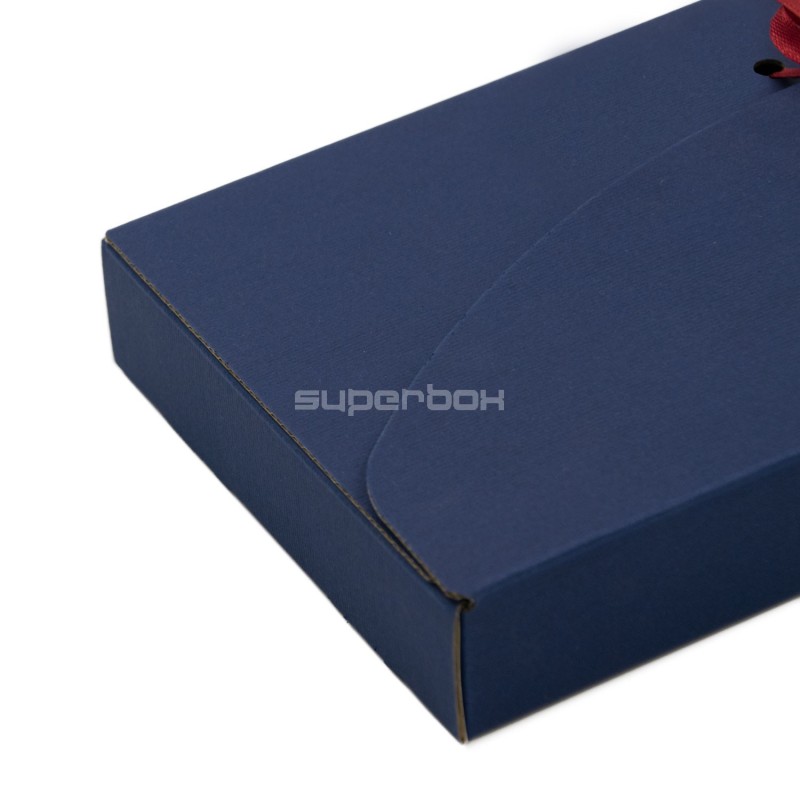 Blue Ribbon Closure Envelope for Packing Greeting Card and Money