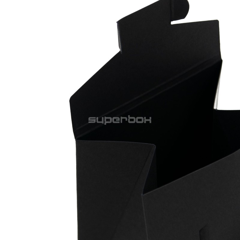 Black Small Triangular Box For Jewelry Packaging, 12 cm High