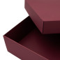 Large Wine Red Square Gift Box of Height 10 cm