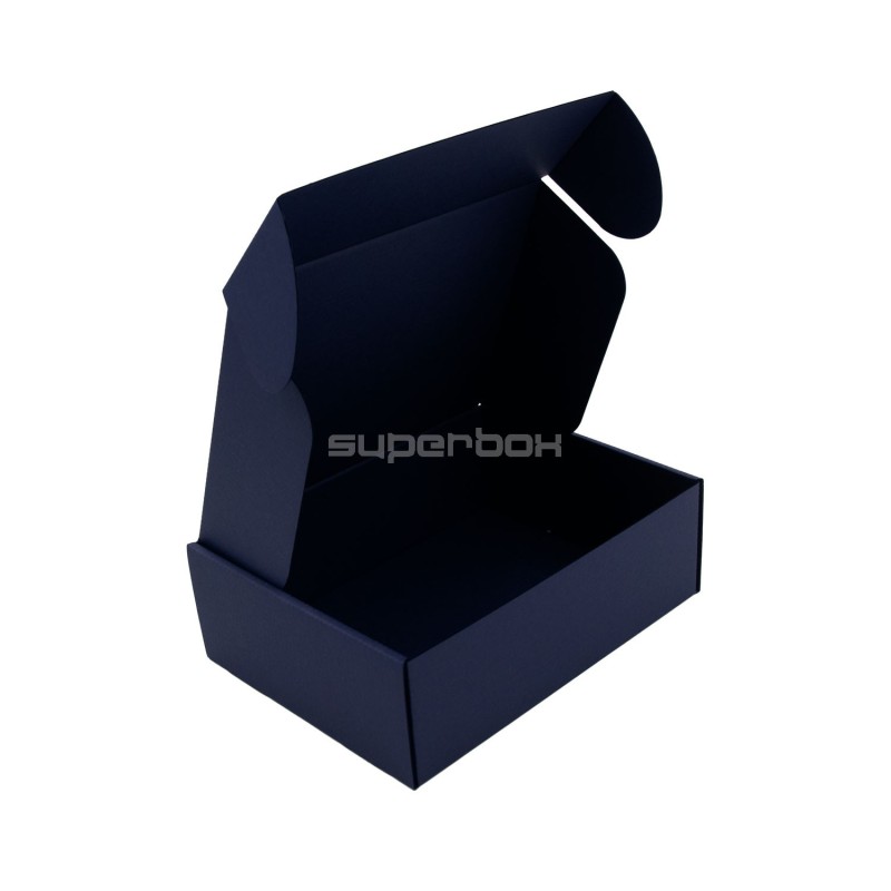 Navy Blue A5 Format Box for Gourmet Snacks