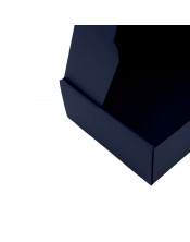 Темно-синяя коробка формата А5 для изысканных закусок