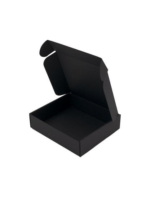 Маленькая прямоугольная подарочная коробочка черного цвета, высота 6 см