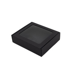 Black Small Gift Box with PVC Window