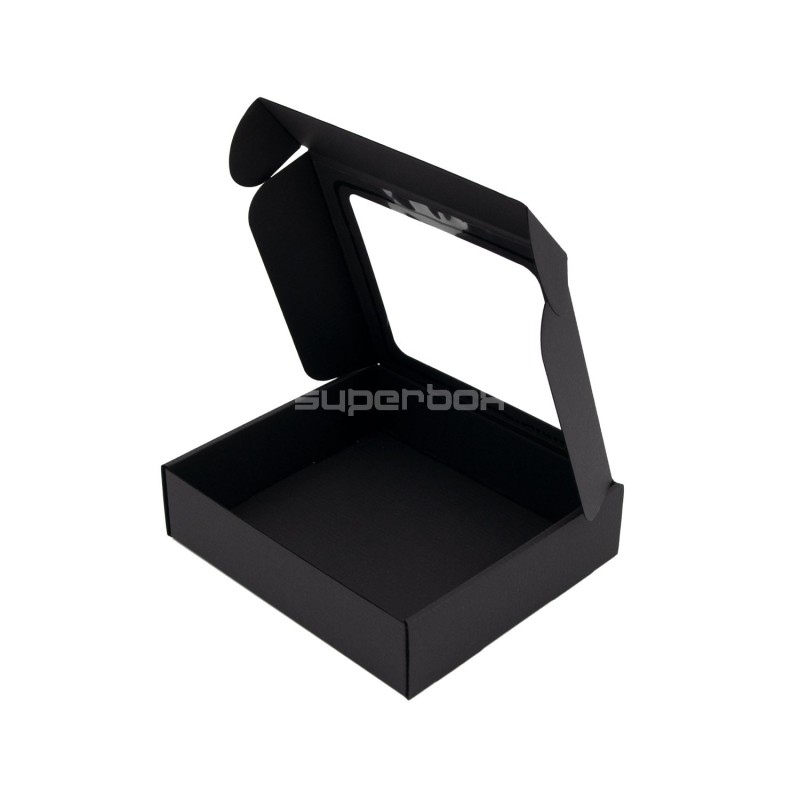 Black Small Gift Box with PVC Window