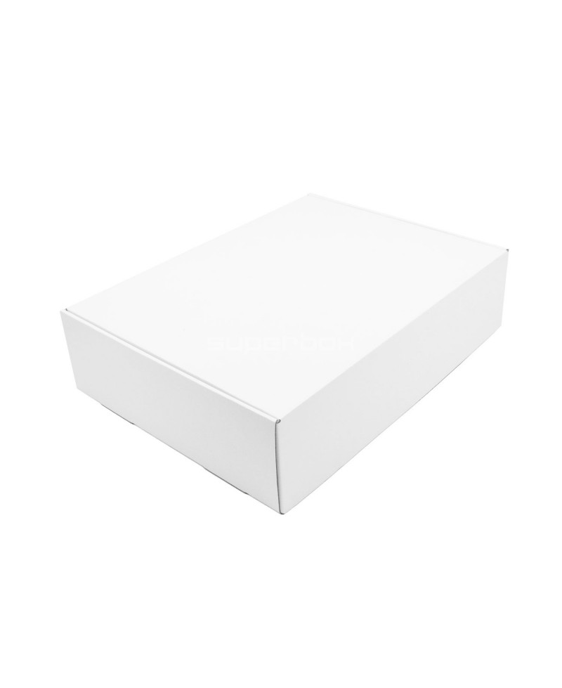 Белая быстро закрывающаяся очень большая подарочная коробка для постельных принадлежностей