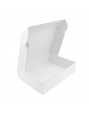 Белая быстро закрывающаяся очень большая подарочная коробка для постельных принадлежностей