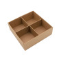 Natural Brown Cardboard Grid - 4 Sections