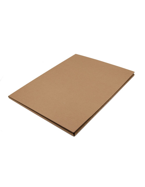 Очень большой коричневый гофрированный конверт высотой 1,5 см.