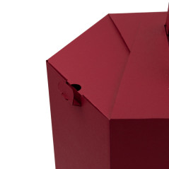 Cherry Red Gift Box for Lithuanian Tree Cake, 280 mm Height