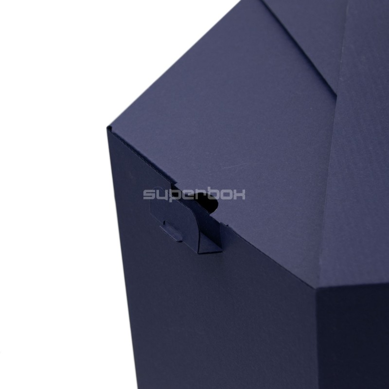 Navy Blue Gift Box for Lithuanian Tree Cake, 280 mm Height