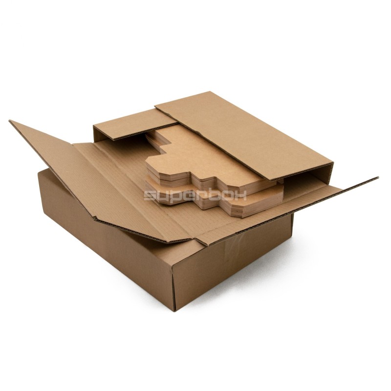 2-PC Small Rectangle Gift Box from Brown Cardboard