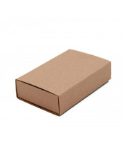 Подарочная выдвижная коробка коричневого цвета