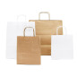 Small Brown Eco Paper Bag with Twist Paper Handles