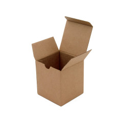 Brown Box - Cube for Packing Souvenirs