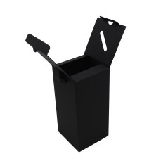 Vertical Black Oil Bottle Gift Box with Handle