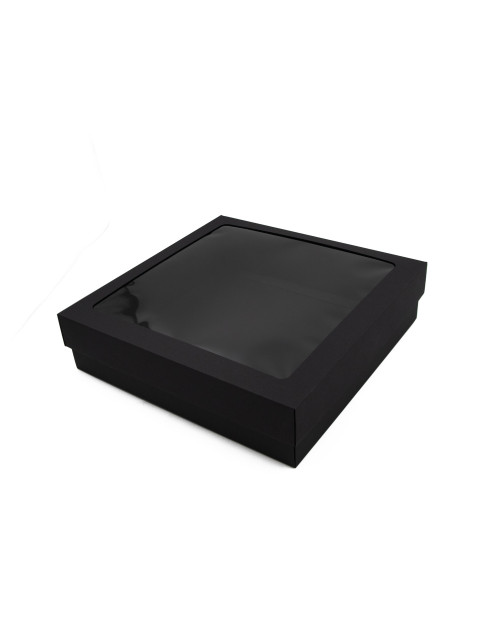 Большая квадратная подарочная коробка черного цвета