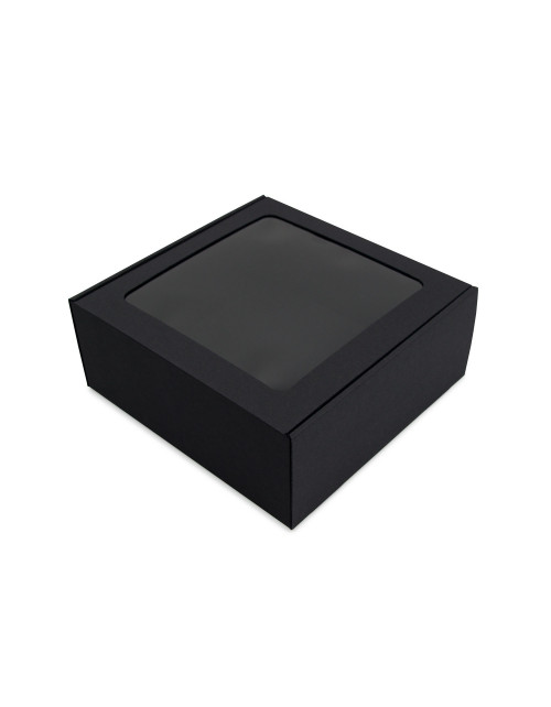 Большая квадратная подарочная коробка черного цвета