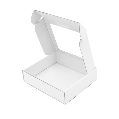 White Small Gift Box with PVC Window