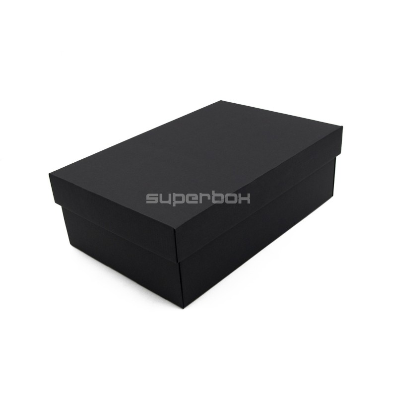 Black Gift Box with Lid, Height 10 cm