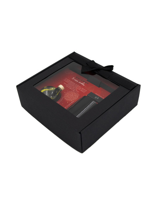 Black box with Ribbon for Aromatic Candle and Home Fragrance