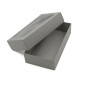 Grey Two Piece Cardboard Gift Box with Window