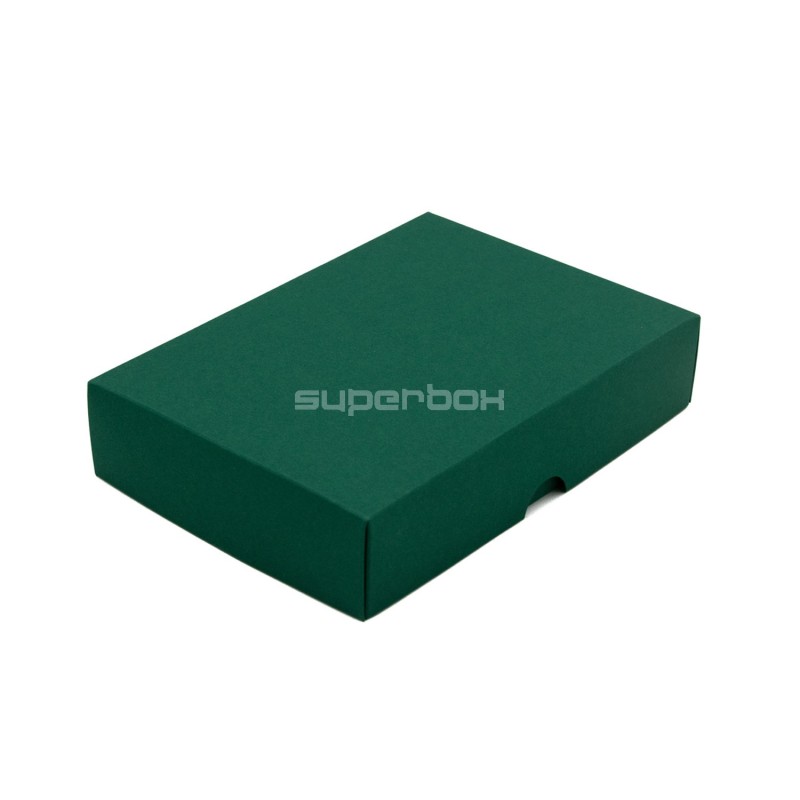 Dark Green Cardboard Box with a Lid