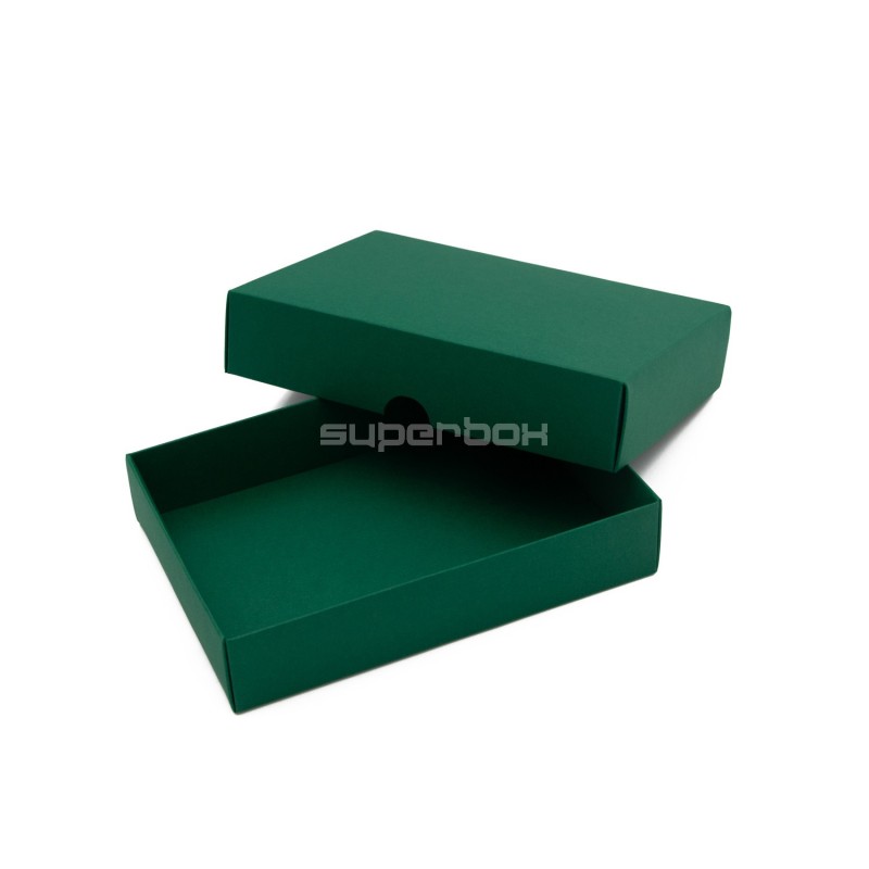 Dark Green Cardboard Box with a Lid