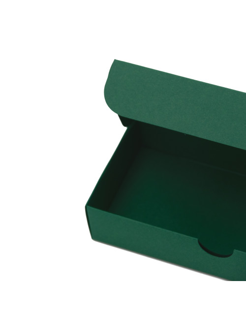 Elongated Gift Box from Dark Green Decorative Cardboard
