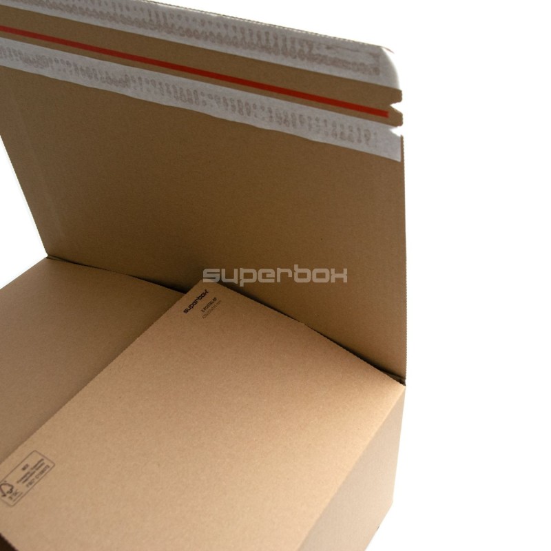 Large Shipping Box with Adhesive Tape and Tear-off Tape