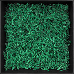 Rigid Dark Green Shredded Paper - 2 mm, 1 kg