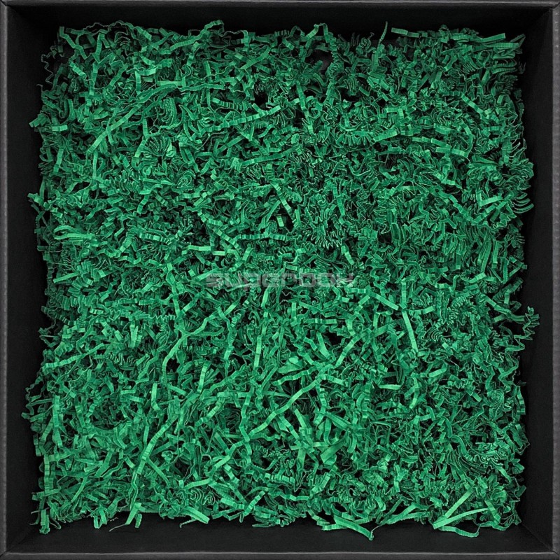 Rigid Dark Green Shredded Paper - 2 mm, 1 kg