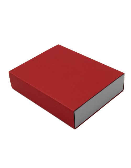 Pull-out Gift Box with Red Sleeve and Grey Bottom