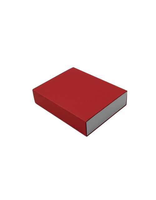 Pull-out Gift Box with Red Sleeve and Grey Bottom