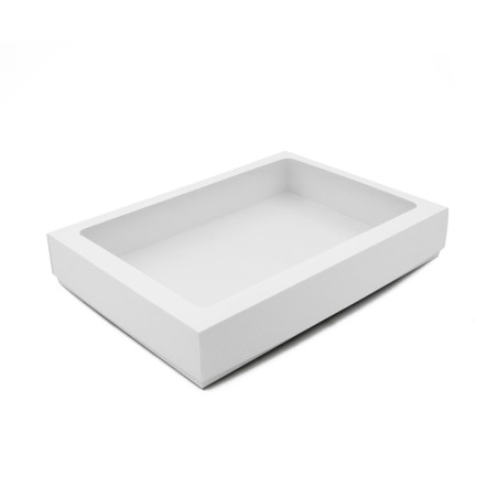 Multipurpose White Base-Lid Gift Box of 8,5 cm Depth